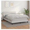 Image de Boxspring met matras kunstleer wit 140x190 cm3141120