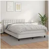 Image de Boxspring met matras kunstleer wit 140x200 cm3141126