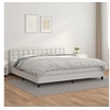 Image de Boxspring met matras kunstleer wit 200x200 cm3141144