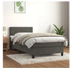 Image de Boxspring met matras fluweel donkergrijs 90x200 cm3141162