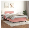 Image de Boxspring met matras fluweel roze 120x200 cm3141178