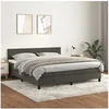 Image de Boxspring met matras fluweel donkergrijs 160x200 cm3141192