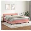 Image de Boxspring met matras fluweel roze 160x200 cm3141196