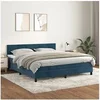 Image de Boxspring met matras fluweel donkerblauw 180x200 cm3141201