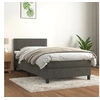 Image de Boxspring met matras fluweel donkergrijs 90x190 cm3141216