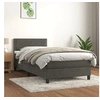 Image de Boxspring met matras fluweel donkergrijs 90x200 cm3141222