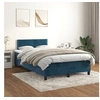 Image de Boxspring met matras fluweel donkerblauw 120x200 cm3141237