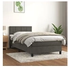 Image de Boxspring met matras fluweel donkergrijs 80x200 cm3141270
