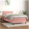 Image de Boxspring met matras fluweel roze 80x200 cm3141274