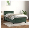 Image de Boxspring met matras fluweel donkergroen 90x190 cm3141278