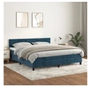 Image de Boxspring met matras fluweel donkerblauw 160x200 cm3141315