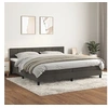 Image de Boxspring met matras fluweel donkergrijs 200x200 cm3141324