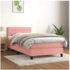 Image de Boxspring met matras fluweel roze 80x200 cm3141334