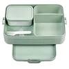 Image de Mepal Bento Lunch Box Large - Boite dejeuner - Pour 4 Sandwiches ou 8 Tranches de Pain - Lunchbox pour Sandwichs, Petits Snacks et Restes - Snack & Déjeuner - Nordic sage en occasion ou reconditionné