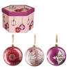 Image de Ensemble de boules de Noël Rouge Ecume H7.5xl7.5xL7.5cm