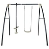 Image de Set de Balançoire en métal en anthracite and crème 3 agrès