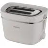 Image de Philips Grille-pain 2 Fentes, 8 Réglages, Réchauffe-Viennoiseries, Décongélation, Fabriqué à partir d'Huile de Cuisson Usagée, Blanc Soyeux Mat (HD264010) en occasion ou reconditionné