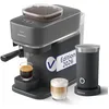 Image de PHILIPS Baristina Machine à expresso avec mousseur à lait, Mouture, tassage et infusion automatiques, 16 bars, Format compact, Noir avec porte-filtre noir, Machine à café avec broyeur BAR308/60 en occasion ou reconditionné