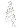 Image de ECD Germany Sapin de Noël á LED 87 cm, 90 LEDs, Blanc Chaud, avec Minuterie 6 Heures,