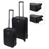 Image de ProWorld Set de valises 2 pcs conception de courtepointe noir