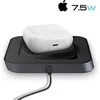 Image de Chargeur Sans Fil Magnétique MagSafe 2 en 1 pour iPhone et AirPods Noir
