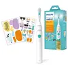 Image de Sonicare For Kids HX3601 - Design a Pet Edition - brosse à dents - blanc/bleu aqua