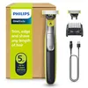 Image de Philips OneBlade 360 hybride Visage : rasoir/tondeuse à barbe électrique, avec innovation lames 360, 2 lames 360 pour le visage, 1 sabot réglable 5 en 1 (modèle QP2734/30) en occasion ou reconditionné