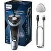 Image de Philips Electric Shaver Series 3000x - rasoir électrique Wet & Dry pour hommes, couleur Bleu céleste, technologie SkinProtect, tondeuse rétractable, rasoir ergonomique pour hommes (modèle X3053/00) en occasion ou reconditionné