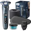 Image de Philips Rasoir Philips Series 7000 - rasoir électrique Wet & Dry bleu glacier avec tondeuse rétractable intégrée, tondeuse à barbe, coffret de voyage, Quick Clean Pod et socle de charge (S7882/54) en occasion ou reconditionné