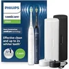Image de Brosse à dents électrique Sonicare 5500 - 2 modes - Alerte de pression - Rechargeable - Blanc - 2 têtes - Etui de voyage