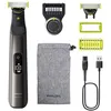 Image de Philips OneBlade Pro 360 Authentique Visage+Corps - Tondeuse à barbe électrique, rasoir et tondeuse corps avec lame 360 innovante, 1 lame 360, 1 sabot avec 20 hauteurs de coupe, 1 kit Corps, QP6552/30 en occasion ou reconditionné
