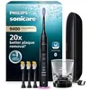 Image de Philips Sonicare DiamondClean Smart 9400 - brosse à dents électrique avec 4 modes de brossage, 3 niveaux d'intensité, capteur de pression, connecté à l’application, noir, modèle HX9918/89 en occasion ou reconditionné