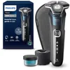 Image de Philips Rasoir Series 5000 - rasoir électrique Wet & Dry avec technologie SkinIQ, tondeuse rétractable, coffret de voyage, Quick Cleaning Pod, bleu électrique, modèle S5889/50 en occasion ou reconditionné