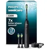 Image de Philips Sonicare 5300 - Brosse à dents électrique sonique avec 2 niveaux d'intensité, Alerte de pression, EasyStart, SmarTimer et BrushPacer, Noir, modèle HX7101/04 [Nouvelle technologie] en occasion ou reconditionné