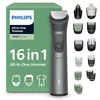 Image de Philips Multigroom série 7000 Tondeuse tout-en-un 16 accessoires   tondeuse pour barbe, cheveux et corps, lames en métal auto-affûtées, 21 hauteurs de coupe (0,5-16 mm), modèle MG7931/15 en occasion ou reconditionné