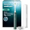 Image de Philips Sonicare série 3100   Brosse à dents électrique, capteur de pression, 3 intensités, EasyStart, SmarTimer, 14 jours d’autonomie, étui de voyage, coloris vert forêt, HX4033/26, [Nouveau] en occasion ou reconditionné