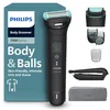 Image de Philips Bodygroom série 7000 - tondeuse hommes avec tête flexible 2D, système de rasage Triple protection, têtes interchangeables, zones intimes, 100% étanche, autonomie 120 min, modèle BG7480/15 en occasion ou reconditionné