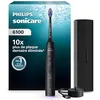 Image de Brosse à dents électrique Philips Sonicare série 6100   Nouvelle génération, capteur de pression, 6 réglages, SmarTimer, BrushPacer, autonomie 21 j, étui de voyage, coloris noir, modèle HX7401/12 en occasion ou reconditionné