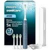 Image de Philips Sonicare série 4100   Brosse à dents électrique sonique, capteur de pression, 4 réglages, EasyStart, SmarTimer, 21 jours d’autonomie, étui de voyage, coloris bleu marine, HX4046/48, [Nouveau] en occasion ou reconditionné