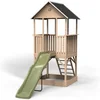 Image de Maisonnette en bois avec toboggan et bac à sable Exit Toys Panorama 500 Beige 305,5x120x230 cm 50.52.05.00