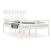Image de Lit leandre 205.5 x 145.5 x 81 cm en bois sans sommier pour 2 personnes de couleur