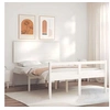 Image de Lit leandre 195.5 x 145.5 x 82.5 cm en bois sans sommier pour 2 personnes de couleur