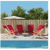 Image de Strandhanddoeken 6 st 400 g/m² 60x135 cm stof bordeauxrood3157057
