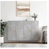 Image de Armoires murales 2 pcs gris béton 69,5x34x90 cm