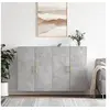 Image de Armoires murales 2 pcs gris béton 69,5x34x90 cm, armoire, vitrine murale, armoire flottante, armoire de rangement 3195615