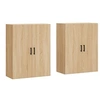 Image de Armoires murales 2 pcs chêne sonoma 69,5x34x90 cm