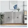 Image de Armoires murales 2 pcs sonoma gris 69,5x34x90 cm