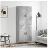 Image de Buffet haut Gris béton 69,5x34x180 cm Bois d ingénierie