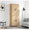 Image de Buffet haut Chêne sonoma 69,5x34x180 cm Bois d'ingénierie