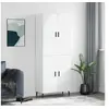 Image de Buffet haut Blanc 69,5x34x180 cm Bois d'ingénierie 3195691